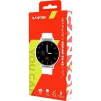 Canyon SW-68 - Metall - smart klocka med rem - silikon - display 1.28 - 64 MB - Bluetooth - 50.6 g - vit