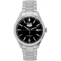 Citizen C7 Series Stainless Steel Black Dial Automatic NH8391-51E Herrklocka svart