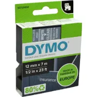 Dymo S0720600 | 45020 | vit text - transparent tejp | 12mm (original)