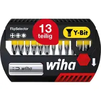 Wiha 41827 Bit-Set 13 delar Stjärnspår Pozidriv, TORX Plus