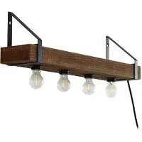 LINDBY Vägglampa , Vatana, dimbara, Trä, Matsal, Trä, Lantlig / rustik
