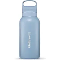 LifeStraw Go 2.0 Stainless Steel Water Filter Bottle, blå