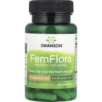 Swanson Health , FemFlora, Probiotik för kvinnor, 9,8 miljarder CFU, 60 kapslar