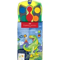 Faber-Castell CONNECTOR Dinosaur - Färguppsättning - 12 färger - sorterade ljusa färger - ogenomskinlig