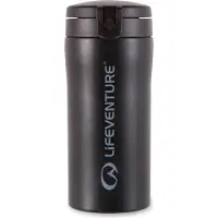 Lifeventure termisk mugg med FlipTop-lock Matt Black (LM76120)