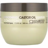 Giovanni , Smörjande Castorolja Leave-In Balsam, För Alla Hårtyper, 11,5 fl oz (340 ml)