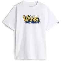 Vans T-shirts med korta ärmar Checker Drop SS pojkar - Vit - 10 / 12 Jahre