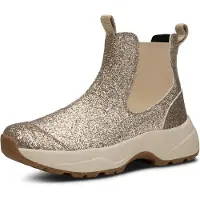 Woden Kängor - Silje - Beige m. Glimmare - - 39 - Kängor