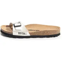 Bayton Pantolette 'Prague' svart / vit