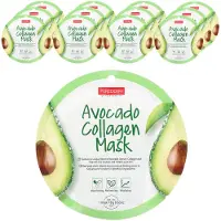Purederm , Avocado Collagen Beauty Mask, 12 sheets, 18g (0.63oz) each