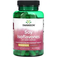 Swanson Health , Soja Isoflavoner, Soja Germ Komplex, Standardiserad, 750 mg, 120 Kapslar