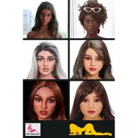 Irontech Doll Extra huvud (TPE Original)