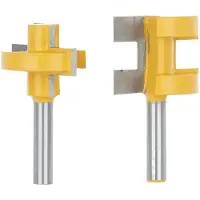 GEKO Fräsar för spånfog / tapp-fals 2 st - skaft 8 mm (5/50)