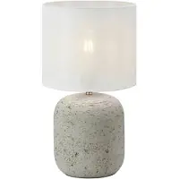 Markslöjd Bordslampa , Grå, Vardagsrum, Tyg / textil