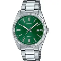 Casio Herrarmbandsur - - Kvarts - Analog visning - Armband i rostfritt stål - Mineralglas