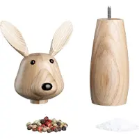 Leonardo 018699, Salt- och pepparkvarn, Trä, Rostfritt stål, Trä, Keramiska, 105 mm, 95 mm