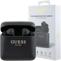 GUESS Bluetooth-hörlurar GUTWSSU20ALEGK TWS + dockningsstation svart/svart Tryckt logotyp