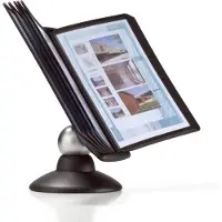 Durable SHERPA motion - Displaypanelsystem - skrivbord - 10 utrymmen - för A4 - svart