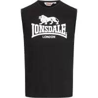 Lonsdale T-shirt 'Clopton' svart / vit