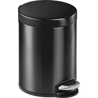 Durable - 341058 - Abfallbehälter mit Tritt 5 l metall anthrazit 341058 Soptunna 5 l (Ø x H) 20.5 cm x 29 cm Metall, Plast Antracit/grå 1 st