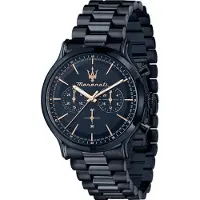 Maserati Successo Lifestyle Blue Edition Kronograf Rostfritt stål Blå urtavla Kvarts R8873618032 100M Herrklocka blå