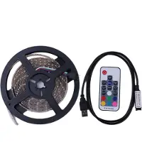 24hShop RGB LED-slinga USB med fjärrkontroll - 5 meter vattentät
