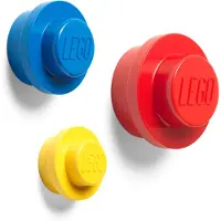 LEGO Knoppbrädset - 3 st. - 10/8/5 cm - Gul/Blå/Röd - - One Size - Knopp