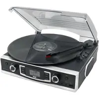 Soundmaster PL590SW Kompaktstereo Skivspelare, DAB+, FM, AUX, USB Inspelningsfunktion Svart
