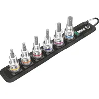 Wera Hylsnyckelsats WE05003996001; Hex-Plus; 1/2''; 6 st.