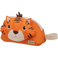 Samsonite Happy Sammies Eco, Unisex, Handväska, Dragkedja, Orange, Vit, Mönstrad, Tiger Toby