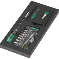 Wera Skruvmejselskaft WE05150150001; 1/4''; 57 st. + hylsnyckelsats