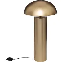 Atmosphera golvlampa för vardagsrum CHAMPI guld, svamp, höjd 97 cm