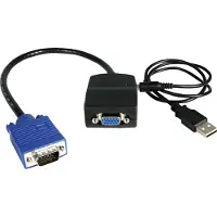 StarTech.com Startech VGA-videosplitter med 2 portar - USB-driven - Linjedelare för video - 2 x VGA - skrivbordsmodell