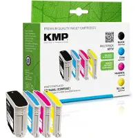 KMP Bläck Ersätter HP 940XL, C2N93AE, C4906AE, C4907AE, C4908AE, C4909AE Kompatibel Kombi-pack Svart, Cyan, Magenta, Gul H71V 1715,4005