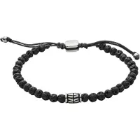 Fossil Armband svart / silver