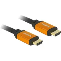 DeLOCK HDMI Anslutningskabel HDMI-A-kontakt 1 m Svart, Guld 85727 trefaldigt skärmad, guldpläterad kontakt, 8K UHD HDMI-kabel