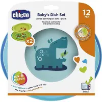 Chicco Bordset 160022 (2 bord) mixfärger 12 m+ blå/rosa/grön