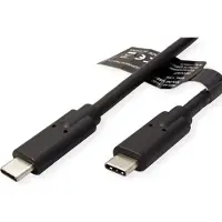 Roline USB-kabel USB 3.2 Gen2x2 USB-C-kontakt, USB-C-kontakt 1.00 m Svart Skärmad 11.02.9071