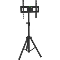 Techly - Ställ - universal tripod - för TV - plast, stål - svart - skärmstorlek: 17-60 - golvstående