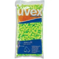 Uvex 2112003, Engångsöronproppar, I öra, Grön, Trådlös, 37 dB, Polypåse