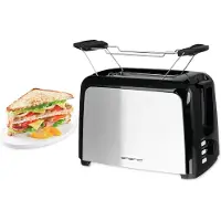 Emerio TO-123924, 2 skivor, Svart, Rostfritt stål, Knappar, 750 W, 220 - 240 V, 50 / 60 hz