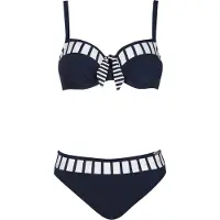 Sunflair Bikini marinblå / vit