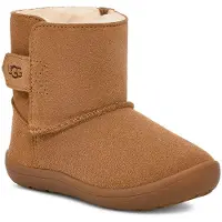 Ugg unisex för barn. 1157634T Keelan II Ankelkängor i brunt läder (27.5), Hud, Karta, Kardborreband, Casual, barnmode