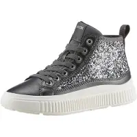 Geox Höga sneakers J LAQUINNY GIRL flickor - Silver - 29
