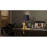 Näve Bordslampa Helge, Mässing / guld, Vardagsrum / matsal, Keramik, Bordslampa