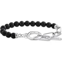 Thomas Sabo Cosmic Amulet onyx silver armband A2134-027-11-L19v