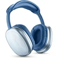 Music Sound Over Ear-hörlurar Bluetooth, Trådlös, Sladd Blå Volymkontroll, Mikrofonljudavstängning