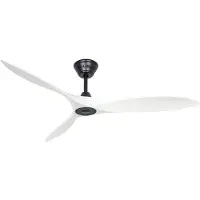 CasaFan ECO AIRSCREW 152 MS-MW Takfläkt 28 W (Ø x H) 1520 mm x 275 mm Svart (matt) med fjärrkontroll, Vinterdrift