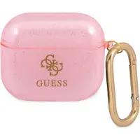 GUESS GUA3UCG4GP AirPods 3-skydd rosa/rosa Glitter Collection
