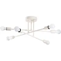 Opviq Taklampa Flower 177 , dimbar, Creme / bärnsten, Vardagsrum / matsal, Metall, Modern, Taklampa